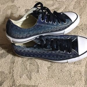 Tweed Converse low-tops